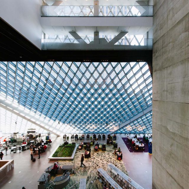 Seattle Library Interior by OMA/LMN