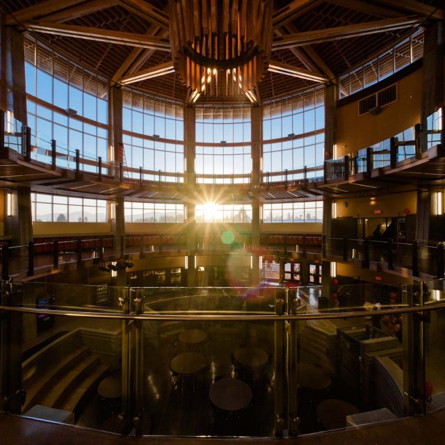 Abbotsford High School Rotunda Interior by CHP Architects