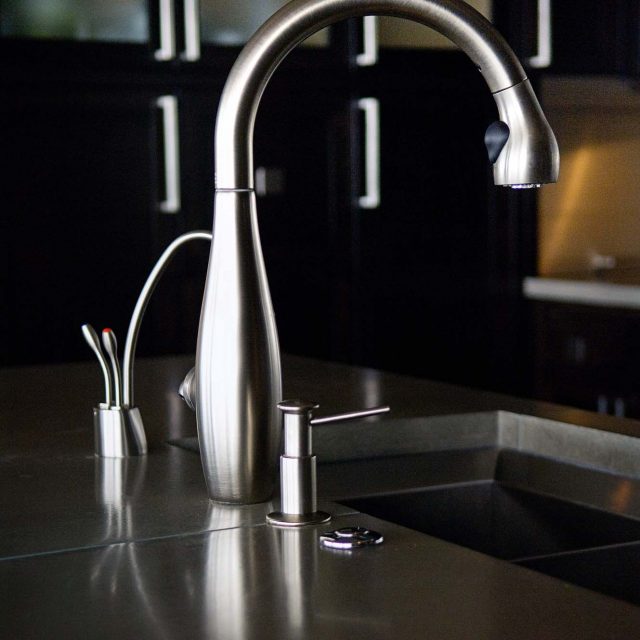 Modern Condominium Faucet Detail | Site Lines Architecture