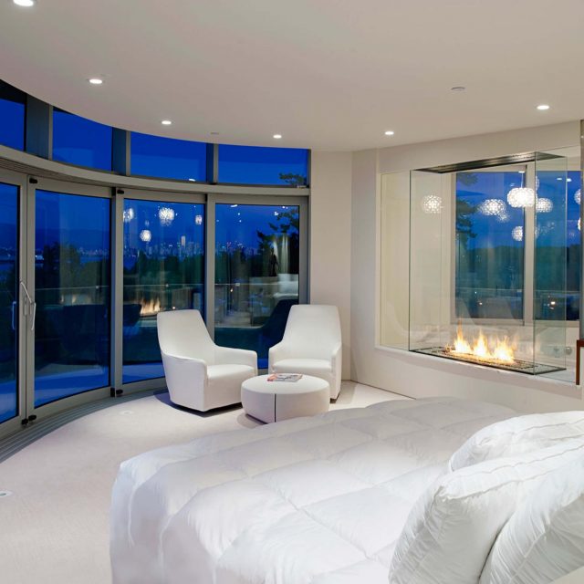 Master Bedroom with a View by Falcon Homes