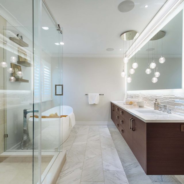 Custom Bathroom Renovation by Kenorah Design + Build