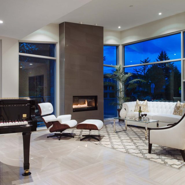 Living Room Interior Design by Kenorah Design + Build