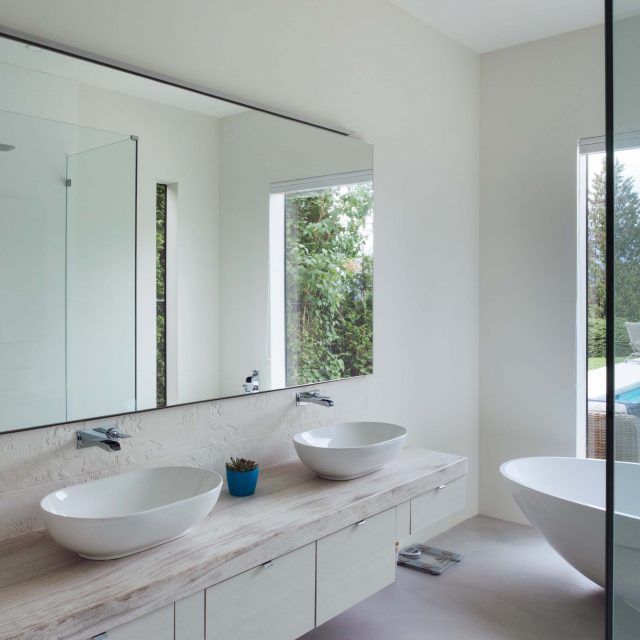 Custom Contemporary Bathroom by Kenorah Design + Build