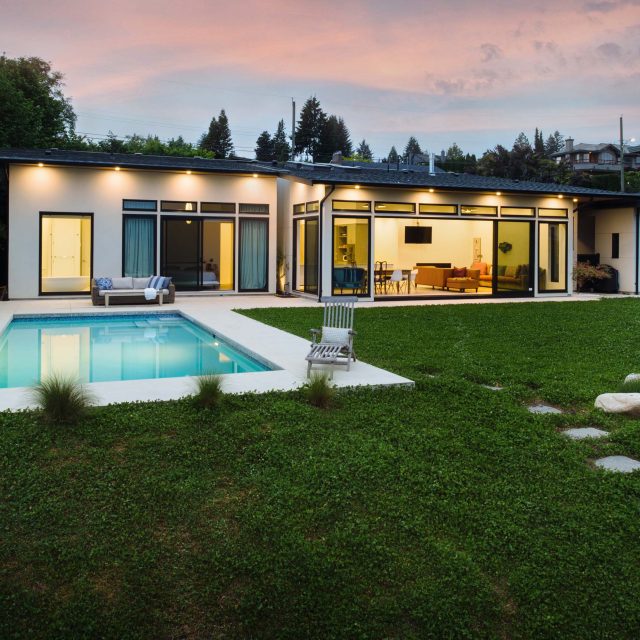 Contemporary Pool Deck by Kenorah Design + Build