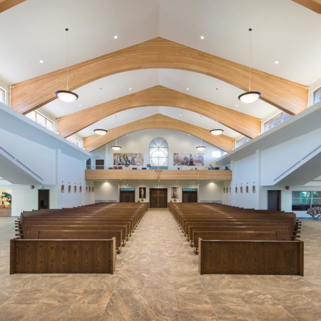 St Clare of Assisi Parish Church Interior Photography by Keystone Architecture