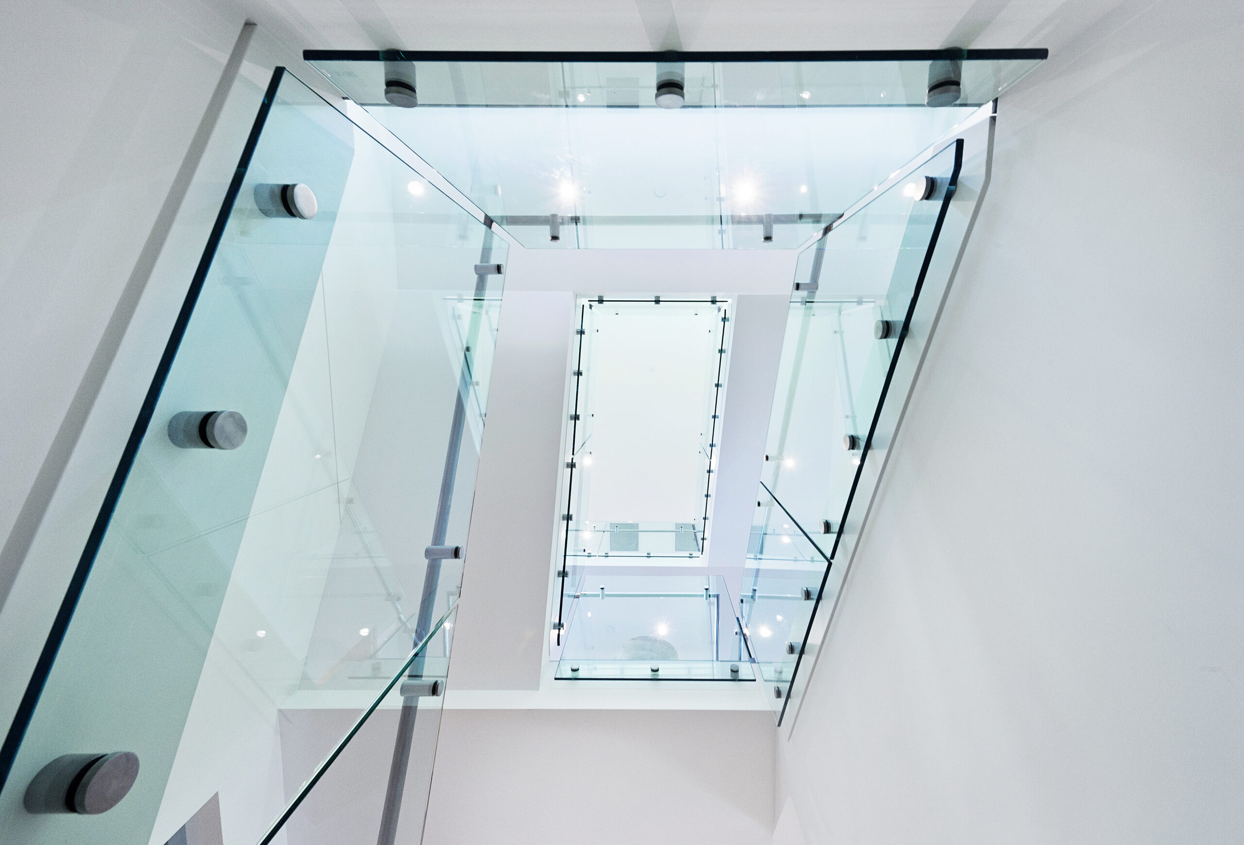 Glass Railing on Stairs